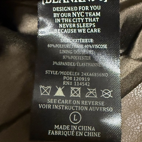 Blank NYC Women's Cognac Leather Jacket - Picture 4 of 9